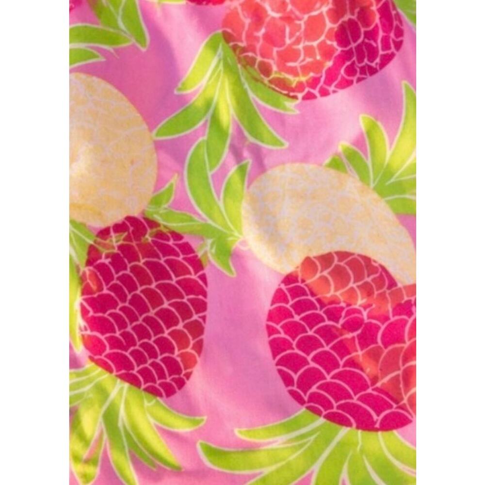 Lilly Pulitzer Pineapple Print Mini Skirt Pink Tropical Resort Vacation Preppy - Picture 5 of 6